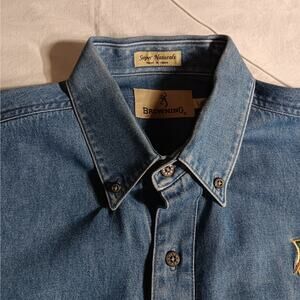 Browning Super‎ Natural Men's Large Long Sleeve Button Down Shirt Top